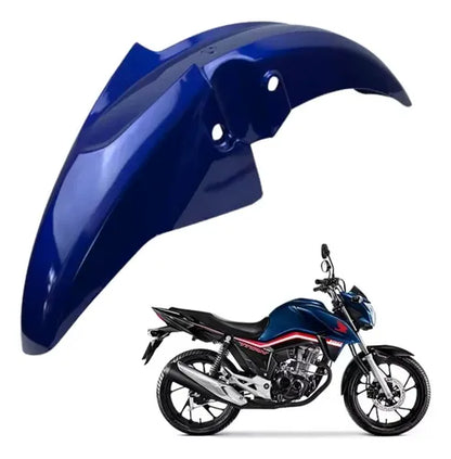 Paralama Dianteiro sem Suporte Paramotos Honda Cg 160 Titan 2016 a 2022 Azul Metálico