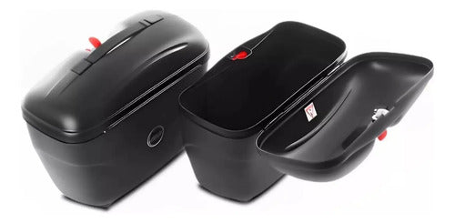 Par de Baús Laterais Givi E21 Monokey 21 Litros