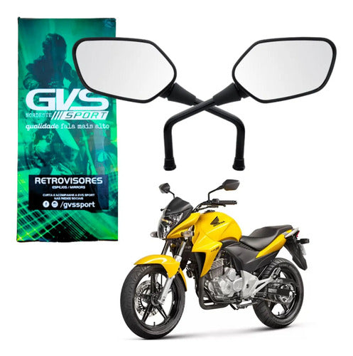 Par de Retrovisores GVS Honda Cb 300r 2009 em diante