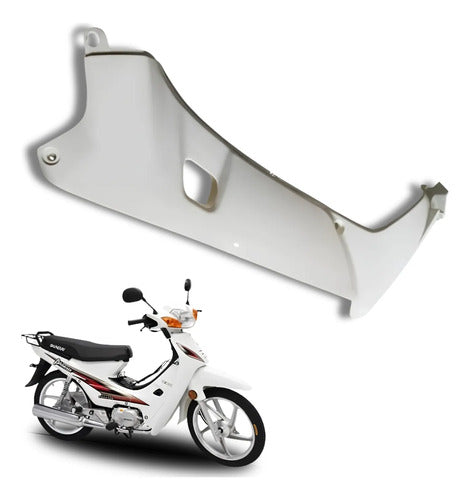 Carenagem Aba Lateral Interna Direita Iron Shineray Phoenix 50 2011 a 2019 Branco