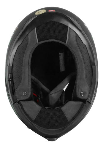Capacete Escamoteável GP Tech A118 SV Solid com Óculos Solar Interno Preto Fosco Tamanho 58