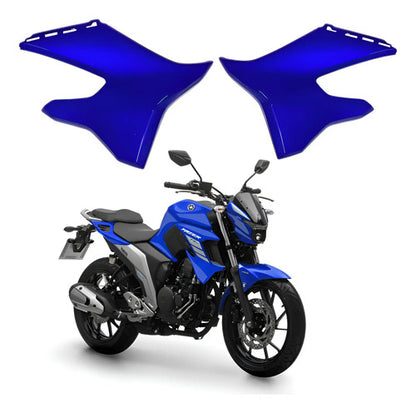 Par de Abas do Tanque Inferiores Paramotos Yamaha Fazer Fz25 250 Azul