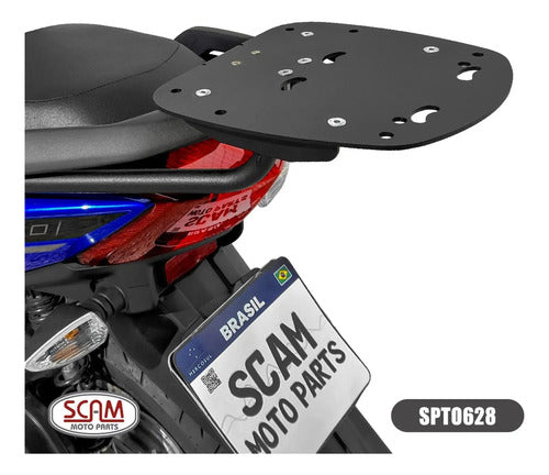 Suporte de Baú Bagageiro Scam Yamaha Fluo 125 2023 a 2025