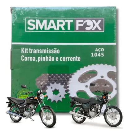 Kit Relação Smartfox sem Retentor Honda Cg 125 Titan Fan 428H 116L 44/14T