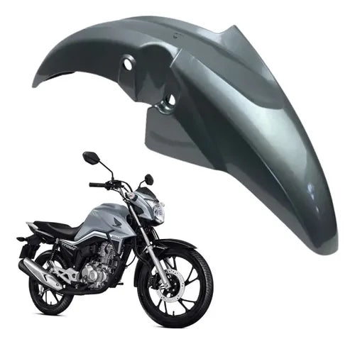 Paralama Dianteiro sem Suporte Paramotos Honda Cg 160 Titan 2016 a 2022 Prata Ibiúna