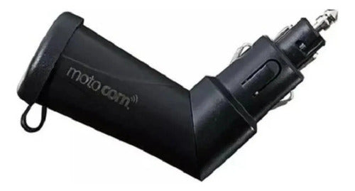 Carregador de Celular USB Duplo Motocom MT102 Plug DIN Hella 12V/24V
