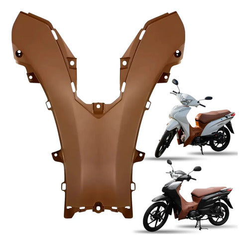 Acabamento Superior Central do Chassi Smartfox Shineray Jet 50 125 Marrom