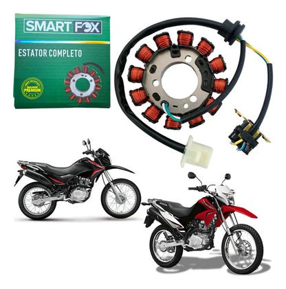 Magneto Estator com Bobina de Pulso Smartfox Honda Bros 150 2009 a 2014