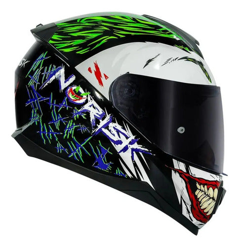 Capacete Norisk Razor Joker Preto Fosco