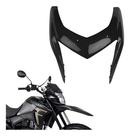 Capa do Farol Frontal Paramotos Honda Bros 160 2015 a 2021 Preto Brilhante