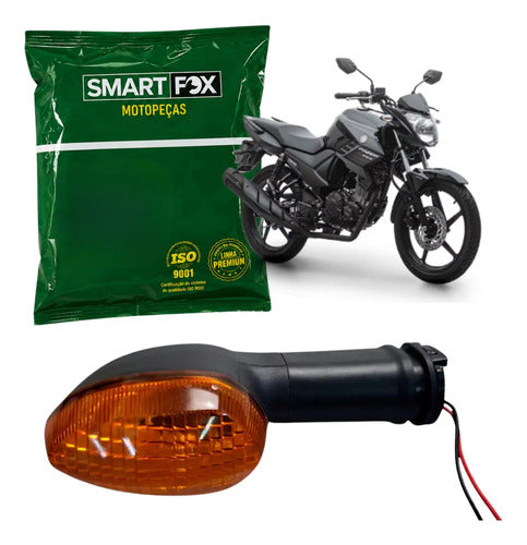 Pisca Dianteiro Direito ou Traseiro Esquerdo Smartfox Yamaha Factor Xtz 125 Factor Fazer 150 Âmbar