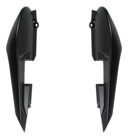 Par de Rabetas Laterais Paramotos Yamaha Fazer 150 2022 a 2024 Preto Fosco