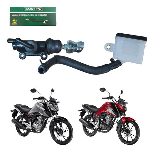 Cilindro Mestre de Freio Traseiro com Reservatório Smartfox Honda Cg 150 160 Titan Fan