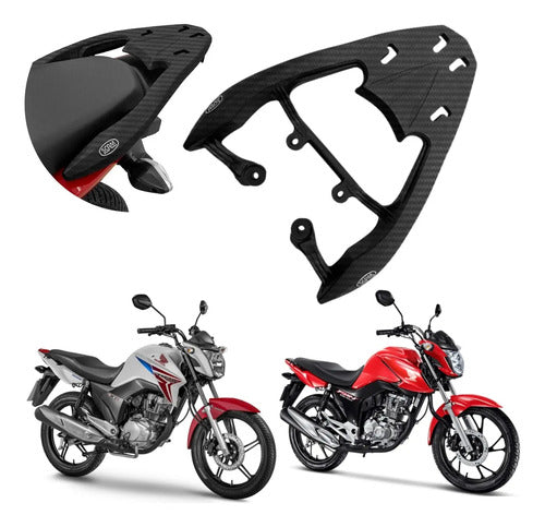 Suporte de Baú Bagageiro Scam Fiberforce Honda Cg 125 150 160 Titan Fan Start