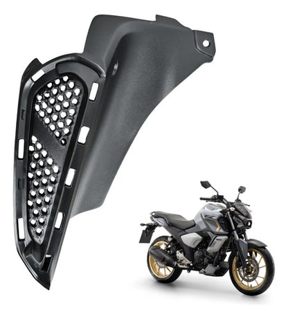 Acabamento Interno da Aba do Tanque Direito Yamaha Fazer Fz15 150 2023 em diante Preto