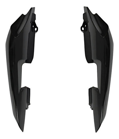 Par de Rabetas Laterais Paramotos Yamaha Factor 150 2016 a 2024 Preto Metálico