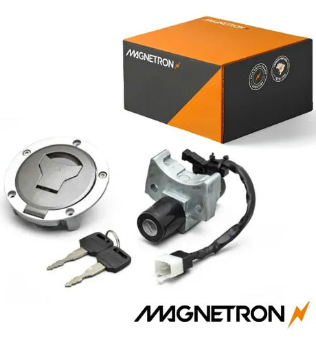 Conjunto de Travas Magnetron Honda Cg 160 Fan Start Cargo 2018 a 2021
