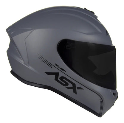 Capacete ASX Draken Solid Cinza Fosco