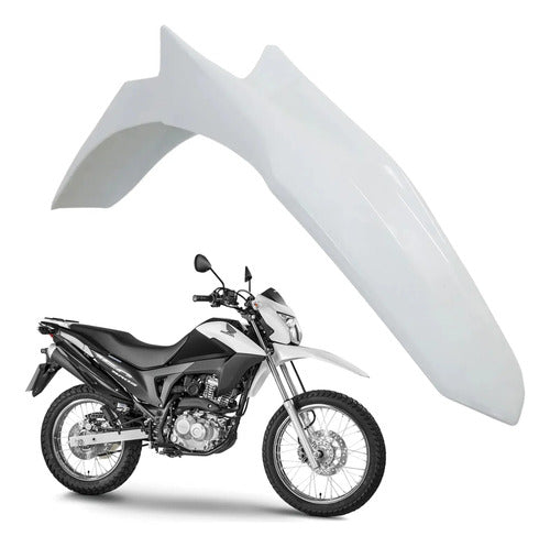 Paralama Dianteiro Paramotos Honda Bros 160 2015 a 2021 Branco