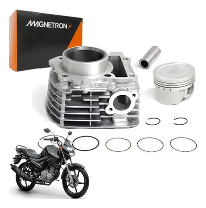 Kit Cilindro Pistão e Anéis Magnetron Yamaha Factor 125 2017 a 2024
