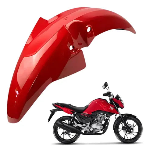 Paralama Dianteiro Paramotos Honda Cg 160 Fan 2016 a 2021 Vermelho Maceió