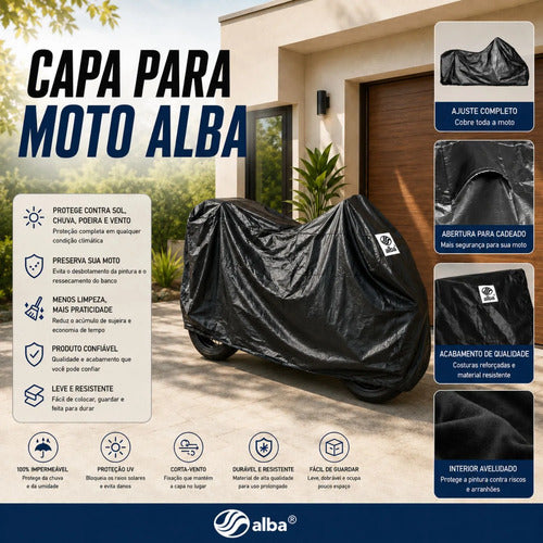 Capa para Cobrir Moto Alba Tamanho GG