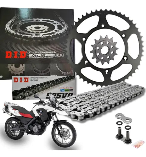 Kit Relação DID Premium com Retentor BMW F 650 Gs 800 Gs 520VO 112L 47/16T