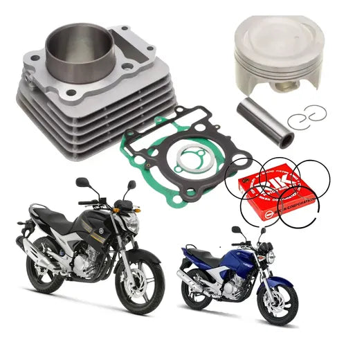 Kit Cilindro Pistão Anéis e Juntas KMP Premium Yamaha Fazer Lander Ténéré 250 STD