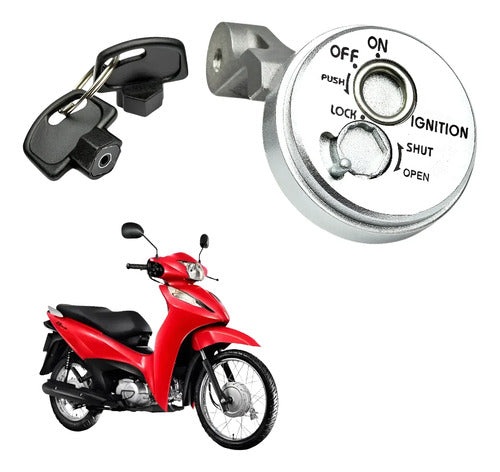 Chave de Ignição com Bloqueador Magnetron Honda Biz 125 2009 a 2015
