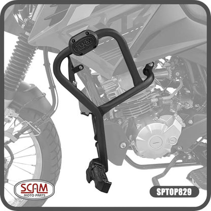 Protetor de Motor com Pedaleira Scam Yamaha Crosser 150 2014 a 2024