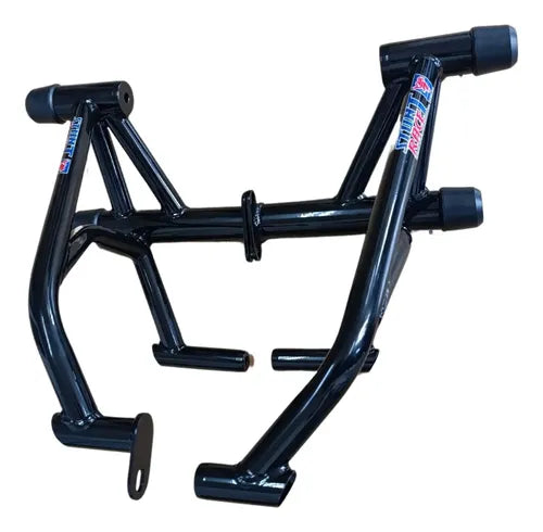 Protetor de Motor Stunt Race Honda Cg 160 Titan Fan Start Cargo 2016 em diante Preto Brilhante