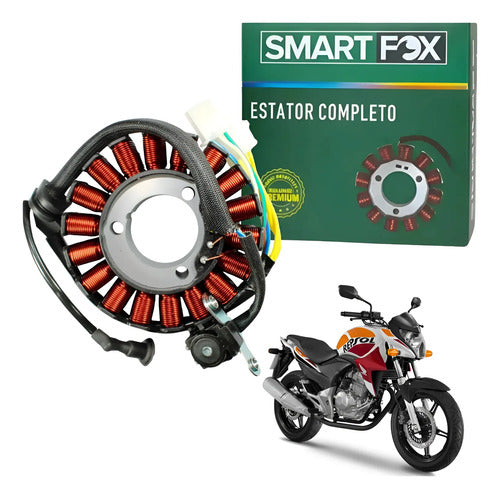 Magneto Estator com Bobina de Pulso Smartfox Honda Cb 300r 2009 a 2012