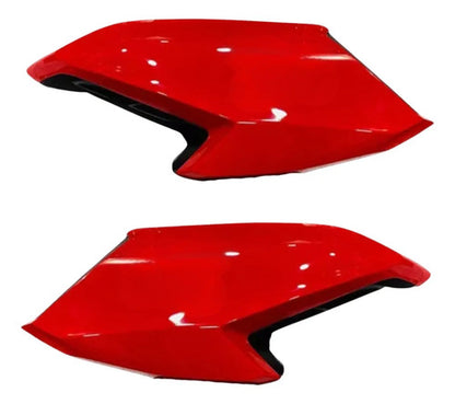 Par de Aletas Abas do Tanque Paramotos Honda Cg 160 Fan Start 2022 a 2024 Vermelho Marrakesh