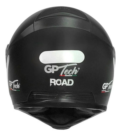 Capacete Escamoteável GP Tech A118 SV Solid com Óculos Solar Interno Preto Fosco Tamanho 56