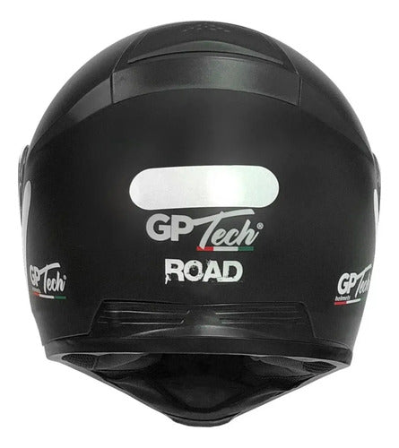 Capacete Escamoteável GP Tech A118 SV Solid com Óculos Solar Interno Preto Fosco Tamanho 58