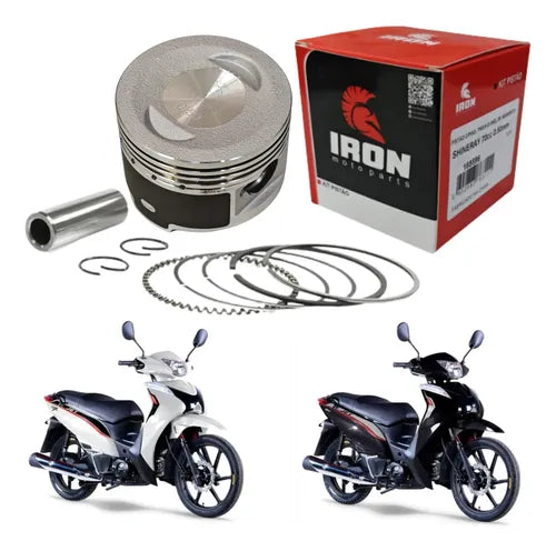 Kit Pistão com Anéis e Pino para 70 cc Iron Shineray Jet 50 STD