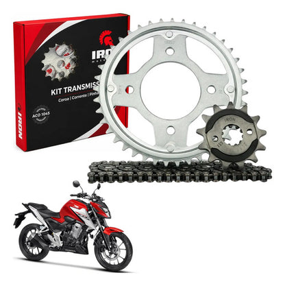 Kit Relação Iron sem Retentor Honda Cb 300f Twister 2023 em diante 520H 110L 38/14T