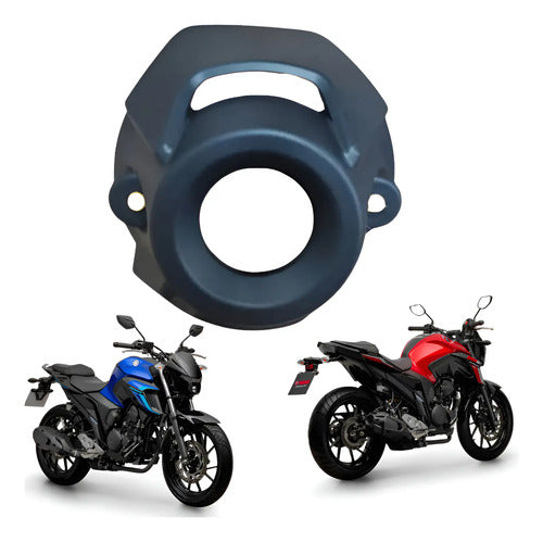 Ponteira do Protetor do Escapamento Paramotos Yamaha Fazer Fz25 250 2018 a 2025 Preto Fosco