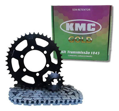 Kit Relação KMC Gold sem Retentor Yamaha Crosser 150 2014 a 2025 428 122L 41/14T