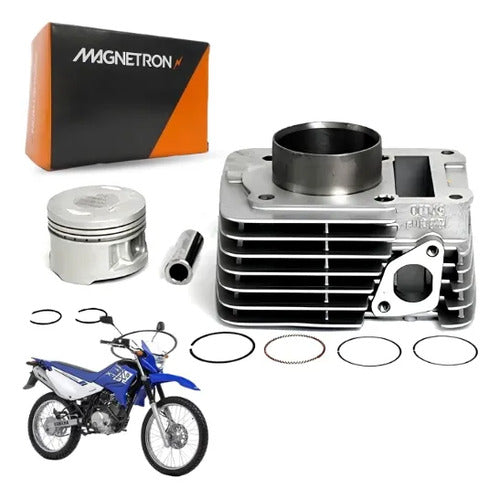 Kit Cilindro Pistão e Anéis Magnetron Yamaha Factor Xtz Ttr 125