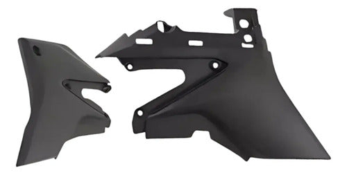 Par de Tampas Laterais Dianteiras Paramotos Honda Xre 300 2010 a 2018 Preto