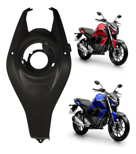 Tampa Superior do Tanque Yamaha Fazer Fz15 150 2023 em diante Preto