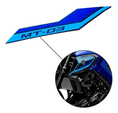 Adesivo da Aba do Tanque Esquerda Yamaha Mt-03 2023 em diante Azul