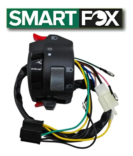 Interruptor do Farol com Seta Smartfox Yamaha Factor 125 2000 a 2014 Xtz 125 2006 a 2014 10 Fios