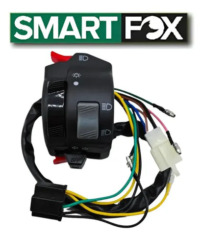 Interruptor do Farol com Seta Smartfox Yamaha Factor 125 2000 a 2014 Xtz 125 2006 a 2014 10 Fios