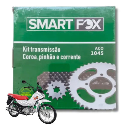 Kit Relação Smartfox sem Retentor Honda Pop 110i 2016 a 2024 428H 104L 34/14T