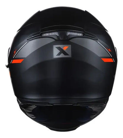 Capacete ASX Eagle SV Solid com Óculos Solar Interno Preto Grafite Vermelho Fosco