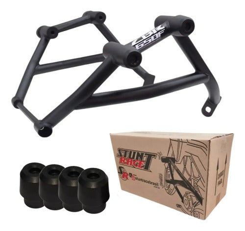Protetor de Motor Stunt Race Cage Honda Cb 650r 2014 em diante Preto Fosco