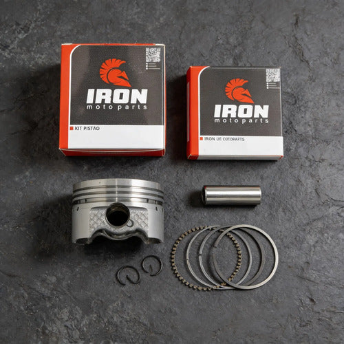 Kit Pistão com Anéis Iron Dafra Apache 150 2011 a 2019 0,75 mm