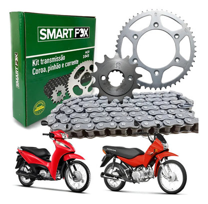 Kit Relação Smartfox sem Retentor Honda Pop 100 Biz 125 428H 106L 34/14T